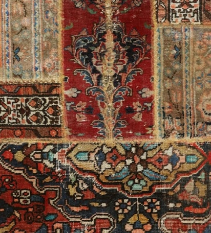 Vintage Persian Medallion Area Rug - Image 3
